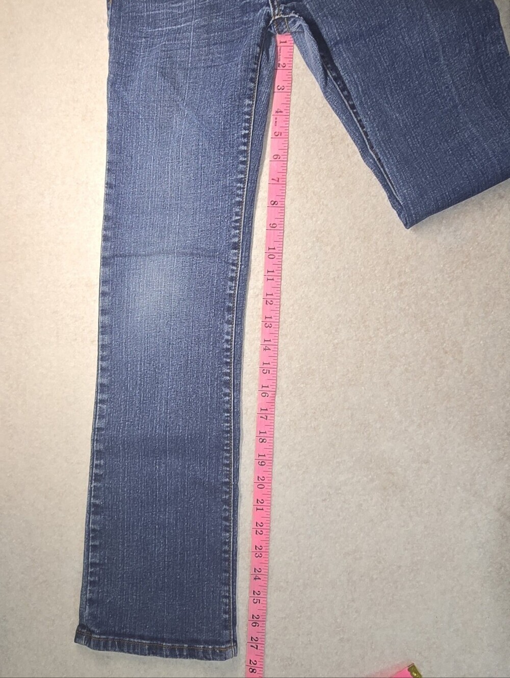 Vigoss Bootcut Low-rise Mid Wash Blingy Girls Jeans Size 12 - Picture 11 of 12